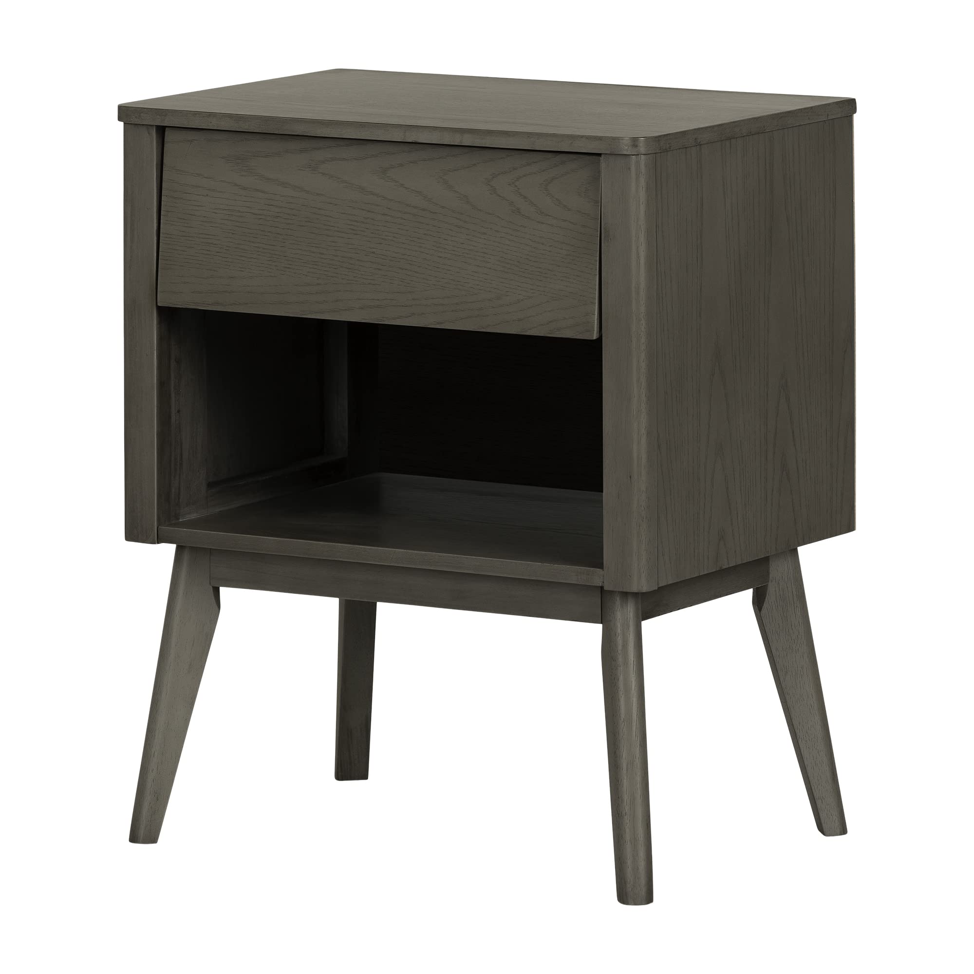 South Shore Kodali 1-Drawer Nightstand, Dark Oak